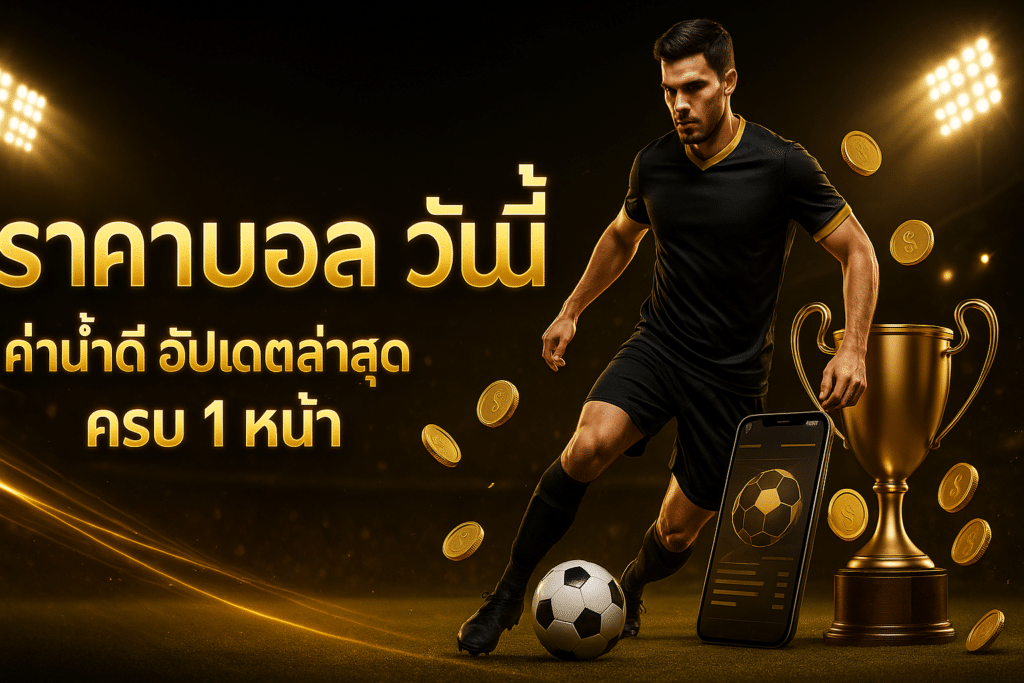 ราคาบอล วันนี้ ค่าน้ำดี